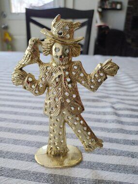 "Gold" Torino scarecrow earring holder-VINTAGE